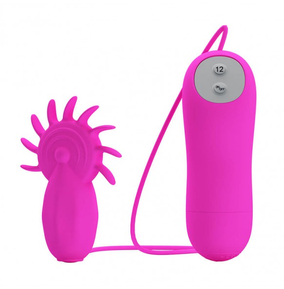 PRETTY LOVE - Wheel Of Tongues Massager Vibrator (Battery - Purple)